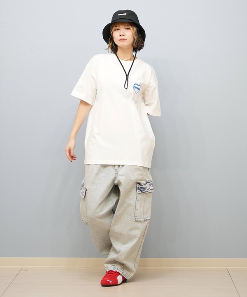 THRASHER(スラッシャー)の「THRASHER/スラッシャー バーニングハートTシャツ 252TH2ST030(Tシャツ/カットソー・レディース・ブラック×レッド/ホワイト×レッド/ブラック×ブルー/ブラック×グリーン/ホワイト×グリーン/ホワイト×ブルー・L/M/XL)」の20枚目の写真