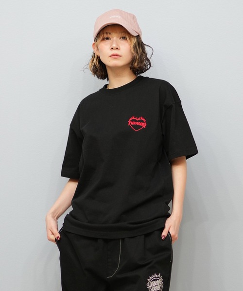 THRASHER(スラッシャー)の「THRASHER/スラッシャー バーニングハートTシャツ 252TH2ST030(Tシャツ/カットソー・レディース・ブラック×レッド/ホワイト×レッド/ブラック×ブルー/ブラック×グリーン/ホワイト×グリーン/ホワイト×ブルー・L/M/XL)」の22枚目の写真