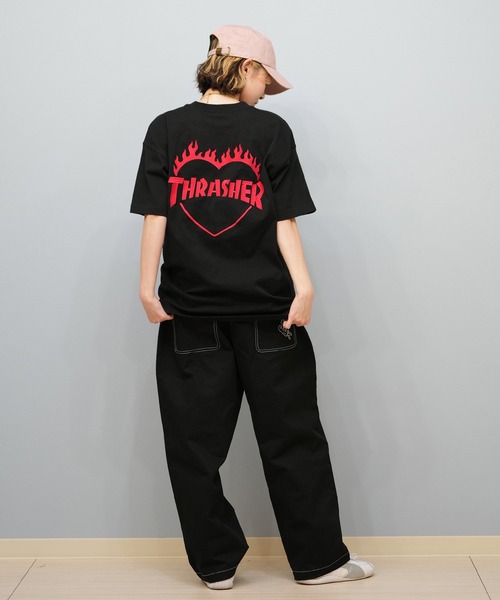 THRASHER/スラッシャー バーニングハートTシャツ 252TH2ST030