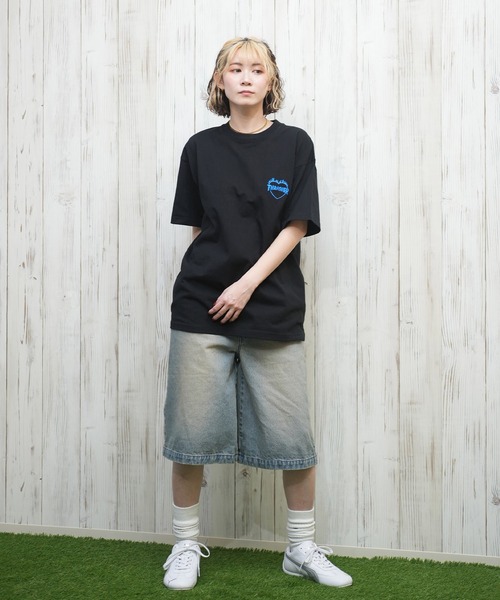 THRASHER スラッシャー 半袖 Tシャツ レディース バーニングハートTシャツ 252TH2ST033 THRASHER(スラッシャー)バーニングハートTシャツ 半袖Tシャツ
