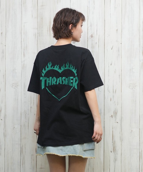 THRASHER/スラッシャー バーニングハートTシャツ 252TH2ST030