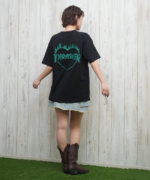 THRASHER/スラッシャー バーニングハートTシャツ 252TH2ST030