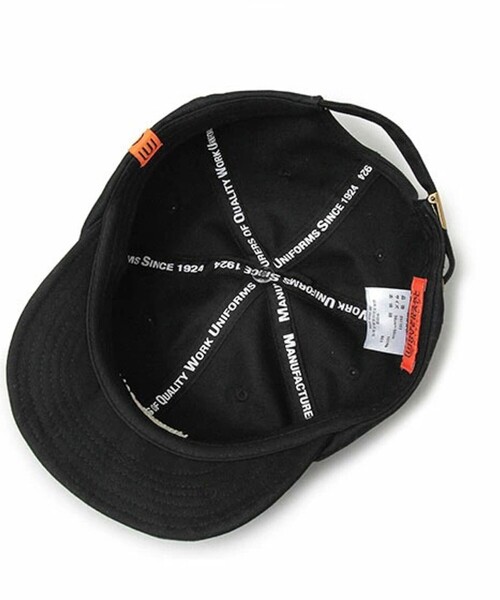 UNIVERSAL OVERALL（ユニバーサルオーバーオール）の「【UNIVERSAL OVERALL/ユニバーサルオーバーオール】ショートバイザーキャップ（キャップ・メンズ・インディゴブルー/ブラック/ベージュ・FREE）」の4枚目の写真