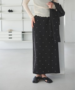 新品タグ付き⭐︎GALLARDAGALANTE ビジューシアースカート ビジューシアースカート（スカート）｜GALLARDAGALANTE（ガ