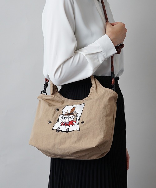 MOOMIN（ムーミン）の「【MOOMIN】(ムーミン) 2WAY ショルダーバッグ ハンドバッグ RMPK-02（ショルダーバッグ・レディース・サックスブルー/グレー/レッド/ネイビー/ベージュ/ライトグレー/カーキ/ピンク/レッド系2/グリーン/アッシュグレー・ONE SIZE）」の4枚目の写真