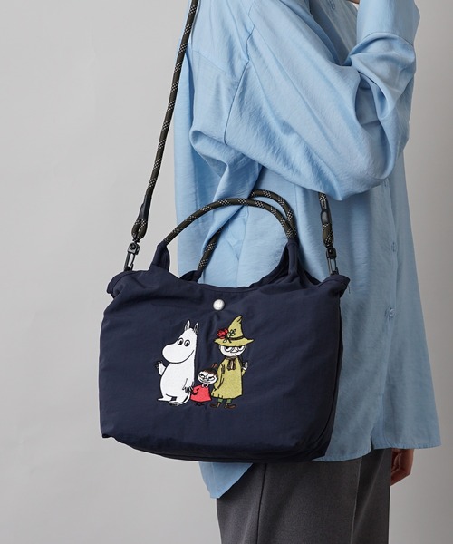 MOOMIN（ムーミン）の「【MOOMIN】(ムーミン) 2WAY ショルダーバッグ ハンドバッグ RMPK-02（ショルダーバッグ・レディース・サックスブルー/グレー/レッド/ネイビー/ベージュ/ライトグレー/カーキ/ピンク/レッド系2/グリーン/アッシュグレー・ONE SIZE）」の7枚目の写真