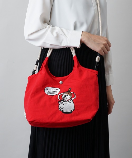 MOOMIN（ムーミン）の「【MOOMIN】(ムーミン) 2WAY ショルダーバッグ ハンドバッグ RMPK-02（ショルダーバッグ・レディース・サックスブルー/グレー/レッド/ネイビー/ベージュ/ライトグレー/カーキ/ピンク/レッド系2/グリーン/アッシュグレー・ONE SIZE）」の10枚目の写真