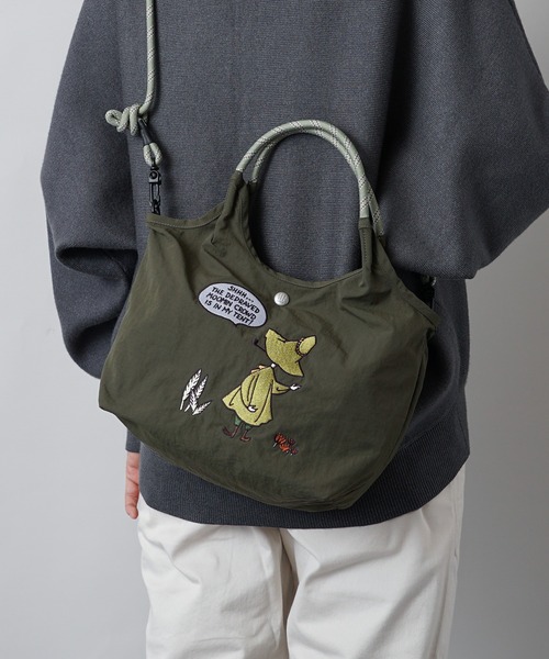 MOOMIN（ムーミン）の「【MOOMIN】(ムーミン) 2WAY ショルダーバッグ ハンドバッグ RMPK-02（ショルダーバッグ・レディース・サックスブルー/グレー/レッド/ネイビー/ベージュ/ライトグレー/カーキ/ピンク/レッド系2/グリーン/アッシュグレー・ONE SIZE）」の5枚目の写真