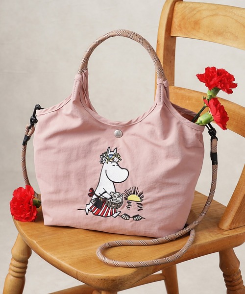 MOOMIN（ムーミン）の「【MOOMIN】(ムーミン) 2WAY ショルダーバッグ ハンドバッグ RMPK-02（ショルダーバッグ・レディース・サックスブルー/グレー/レッド/ネイビー/ベージュ/ライトグレー/カーキ/ピンク/レッド系2/グリーン/アッシュグレー・ONE SIZE）」の9枚目の写真