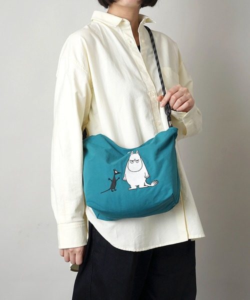 MOOMIN（ムーミン）の「【MOOMIN】(ムーミン) 2WAY ショルダーバッグ ハンドバッグ RMPK-02（ショルダーバッグ・レディース・サックスブルー/グレー/レッド/ネイビー/ベージュ/ライトグレー/カーキ/ピンク/レッド系2/グリーン/アッシュグレー・ONE SIZE）」の6枚目の写真