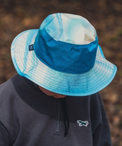 KiU（キウ）の「紫外線防止キッズサンシェードUVハット（ハット・キッズ・ブラック/ブルー系その他/タイガーカモ/ネイビー系/ピンク系その他/カーキ/レオパード/ブルー系その他2/ブラック系その他/パープル系その他/ベージュ系その他・FREE）」の17枚目の写真