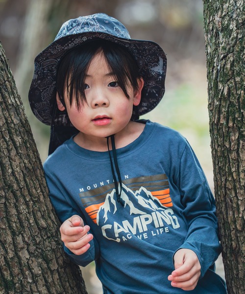 KiU（キウ）の「紫外線防止キッズサンシェードUVハット（ハット・キッズ・ブラック/ブルー系その他/タイガーカモ/ネイビー系/ピンク系その他/カーキ/レオパード/ブルー系その他2/ブラック系その他/パープル系その他/ベージュ系その他・FREE）」の20枚目の写真