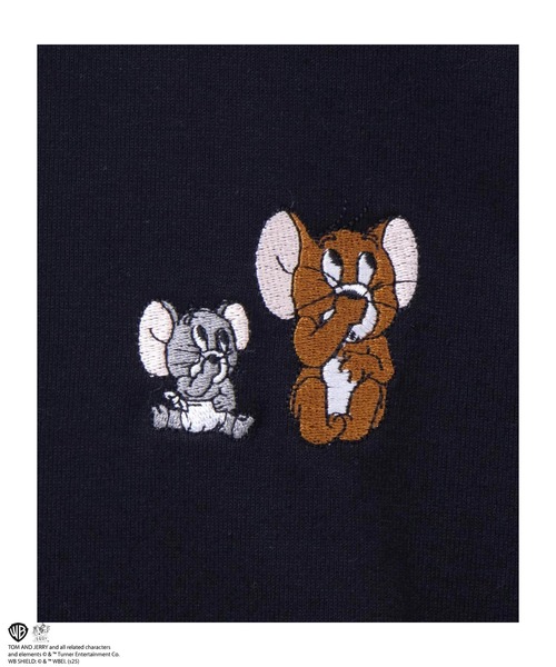Tom&Jerry(トムアンドジェリー)の「TOM&JERRY バックサテン刺繍長袖T(Tシャツ/カットソー・メンズ・ホワイト系1/ブラック系・M/L/XL)」の7枚目の写真