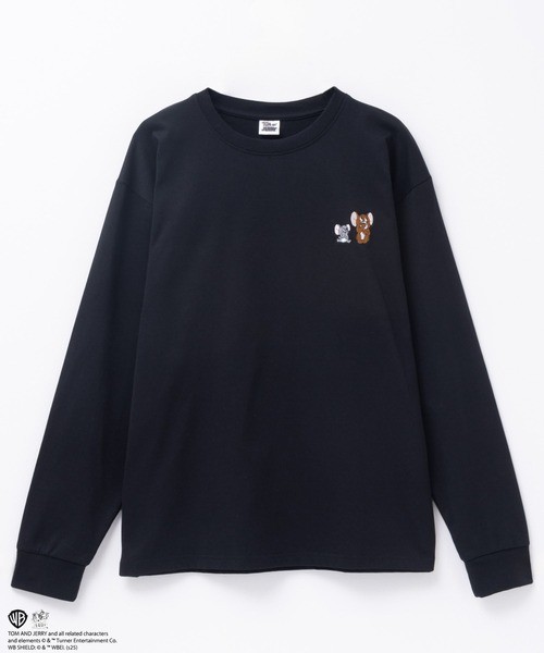 Tom&Jerry(トムアンドジェリー)の「TOM&JERRY バックサテン刺繍長袖T(Tシャツ/カットソー・メンズ・ホワイト系1/ブラック系・M/L/XL)」の10枚目の写真