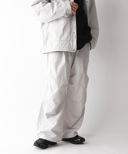 RAGEBLUE（レイジブルー）の「ナイロンバギースノーワイドパンツ【セットアップ可】（カーゴパンツ・メンズ・ライトグレー/ブラック/グリーン・SMALL/MEDIUM/LARGE）」の18枚目の写真