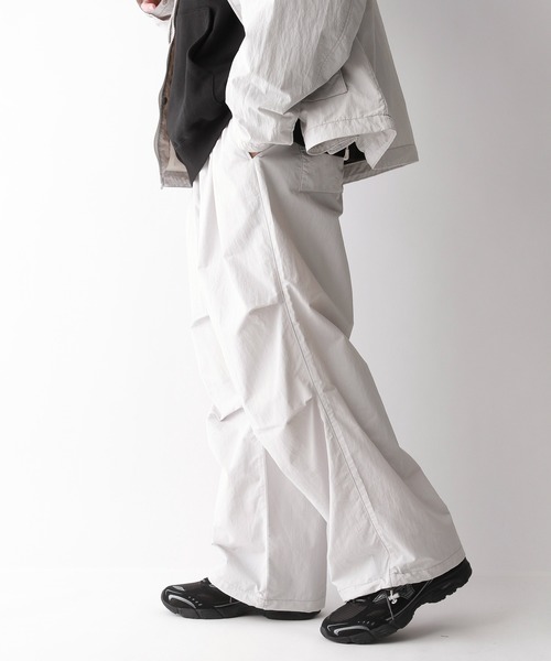 RAGEBLUE（レイジブルー）の「ナイロンバギースノーワイドパンツ【セットアップ可】（カーゴパンツ・メンズ・ライトグレー/ブラック/グリーン・SMALL/MEDIUM/LARGE）」の20枚目の写真