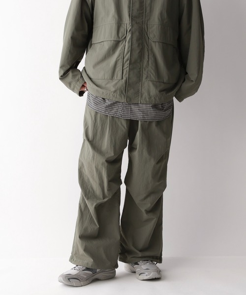 RAGEBLUE（レイジブルー）の「ナイロンバギースノーワイドパンツ【セットアップ可】（カーゴパンツ・メンズ・ライトグレー/ブラック/グリーン・SMALL/MEDIUM/LARGE）」の22枚目の写真