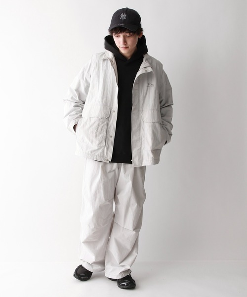 RAGEBLUE（レイジブルー）の「ナイロンバギースノーワイドパンツ【セットアップ可】（カーゴパンツ・メンズ・ライトグレー/ブラック/グリーン・SMALL/MEDIUM/LARGE）」の17枚目の写真