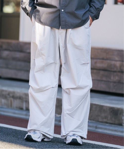 RAGEBLUE（レイジブルー）の「ナイロンバギースノーワイドパンツ【セットアップ可】（カーゴパンツ・メンズ・ライトグレー/ブラック/グリーン・SMALL/MEDIUM/LARGE）」の9枚目の写真