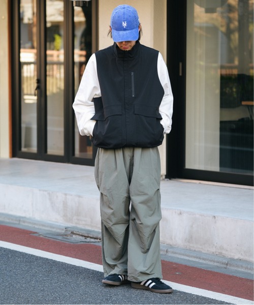 RAGEBLUE（レイジブルー）の「ナイロンバギースノーワイドパンツ【セットアップ可】（カーゴパンツ・メンズ・ライトグレー/ブラック/グリーン・SMALL/MEDIUM/LARGE）」の10枚目の写真