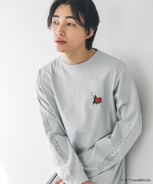 LOWRYS FARM(ローリーズファーム)の「【STAR WARS】ロンT 291002(Tシャツ/カットソー・メンズ・グレー/オフホワイト/ブラック・LARGE/MEDIUM)」の3枚目の写真