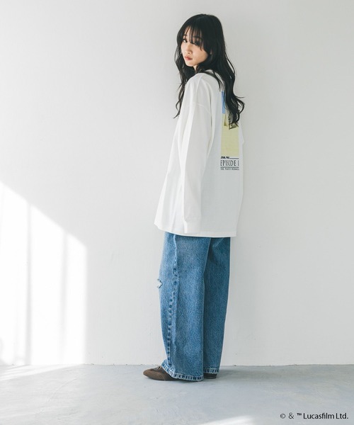LOWRYS FARM(ローリーズファーム)の「【STAR WARS】ロンT 291002(Tシャツ/カットソー・メンズ・グレー/オフホワイト/ブラック・LARGE/MEDIUM)」の11枚目の写真