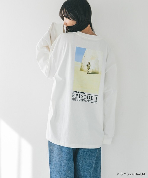 LOWRYS FARM(ローリーズファーム)の「【STAR WARS】ロンT 291002(Tシャツ/カットソー・メンズ・グレー/オフホワイト/ブラック・LARGE/MEDIUM)」の13枚目の写真