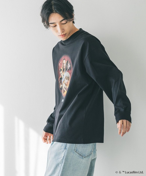 LOWRYS FARM(ローリーズファーム)の「【STAR WARS】ロンT 291002(Tシャツ/カットソー・メンズ・グレー/オフホワイト/ブラック・LARGE/MEDIUM)」の19枚目の写真