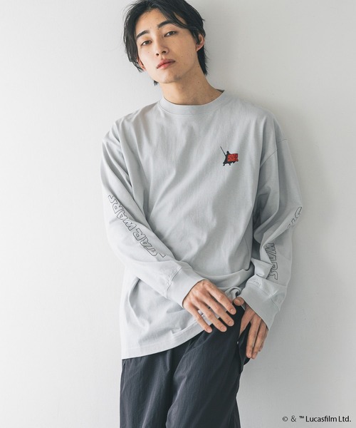 LOWRYS FARM(ローリーズファーム)の「【STAR WARS】ロンT 291002(Tシャツ/カットソー・メンズ・グレー/オフホワイト/ブラック・LARGE/MEDIUM)」の22枚目の写真
