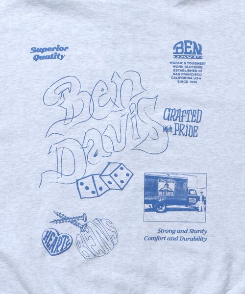 BEN DAVIS（ベンデイビス）の「【BEN DAVIS（ベンデイビス）】ROUGH IDEAS ZIP HOODIE /  ジップパーカー ワイドシルエット フーディ 裏毛（パーカー・メンズ・ブラック/アッシュグレー/ダークブラウン・MEDIUM/LARGE/X-LARGE）」の15枚目の写真