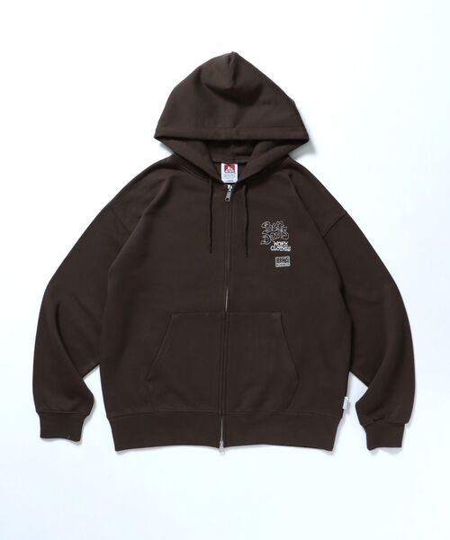 BEN DAVIS（ベンデイビス）の「【BEN DAVIS（ベンデイビス）】ROUGH IDEAS ZIP HOODIE /  ジップパーカー ワイドシルエット フーディ 裏毛（パーカー・メンズ・ブラック/アッシュグレー/ダークブラウン・MEDIUM/LARGE/X-LARGE）」の16枚目の写真