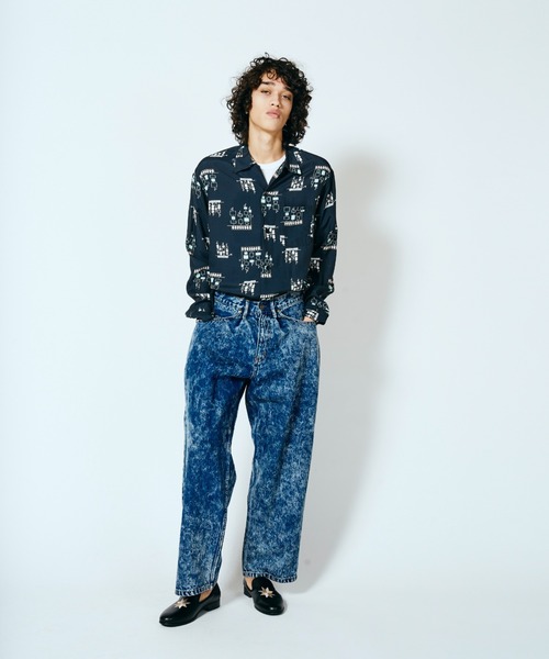 60s タウンクラフト シャツ オープンカラー コットン 検 50s レーヨン TOWNCRAFT / タウンクラフト 50S ROCKABILLY SHIRTS 総柄