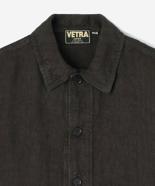 VETRA ヘビーリネンカバーオール　ブラック44 VETRA ヘビーリネンカバーオール ブラック44 VETRA（ベトラ）の