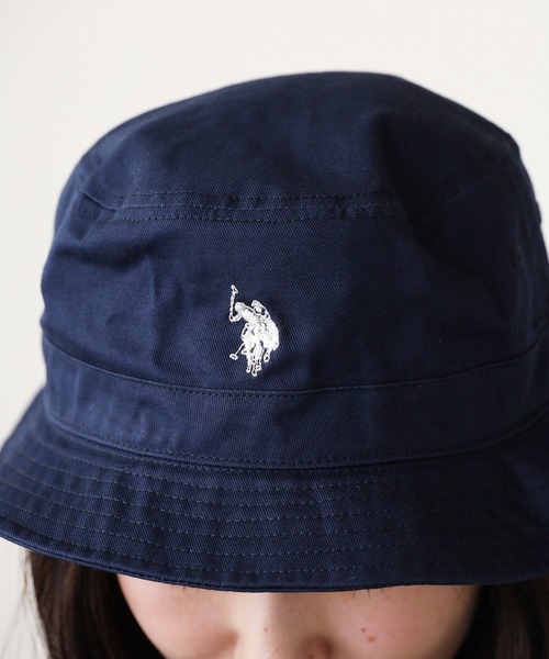 U.S. POLO ASSN.（ユーエスポロアッスン）の「U.S. POLO ASSN./ユーエスポロアッスン ツイルバケットハット（ハット・メンズ・ベージュ/ブラック/オフホワイト/ネイビー/ブルーグレー/カーキ・FREE）」の6枚目の写真