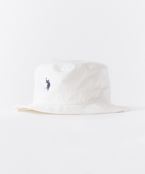 U.S. POLO ASSN.（ユーエスポロアッスン）の「U.S. POLO ASSN./ユーエスポロアッスン ツイルバケットハット（ハット・メンズ・ベージュ/ブラック/オフホワイト/ネイビー/ブルーグレー/カーキ・FREE）」の7枚目の写真