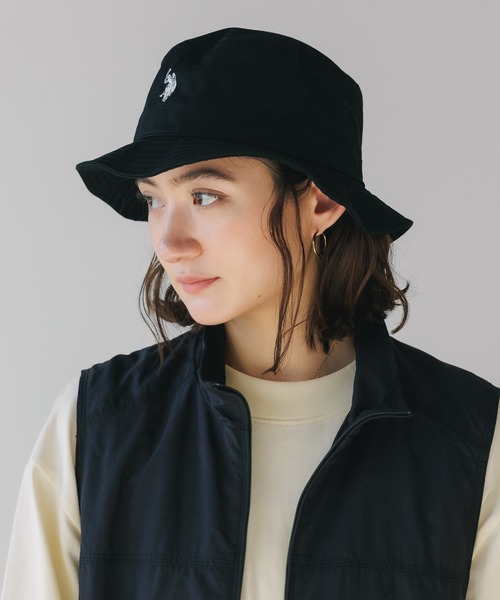 us swanepoelハット U.S. POLO ASSN./ユーエスポロアッスン ツイルバケットハット