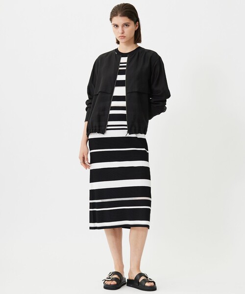 リヨセルナイロンワッシャー ノーカラーブルゾン（ブルゾン）｜ICB