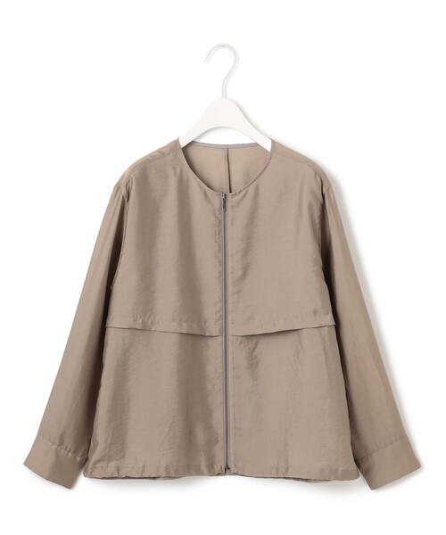 リヨセルナイロンワッシャー ノーカラーブルゾン（ブルゾン）｜ICB