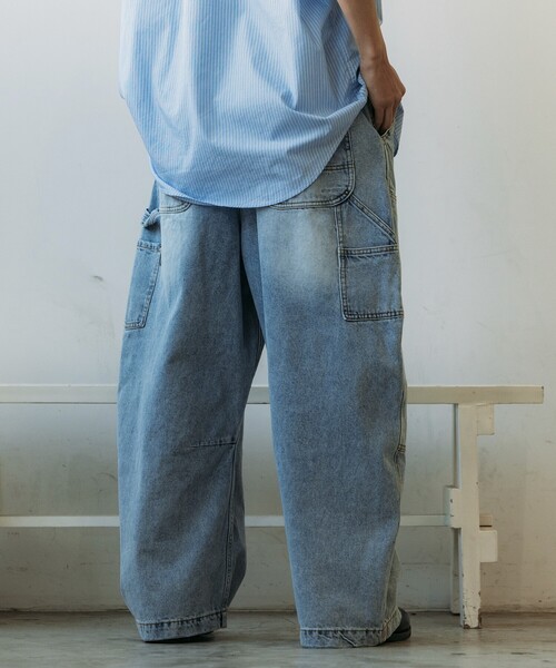 NAUTICA（ノーティカ）の「NAUTICA/ノーティカ Super Wide Curve Double Knee Painter Pant/スーパーワイド ダブルニー ペインターデニム（デニムパンツ・メンズ・ブラック/ネイビー/サックスブルー・MEDIUM/LARGE/X-LARGE）」の20枚目の写真