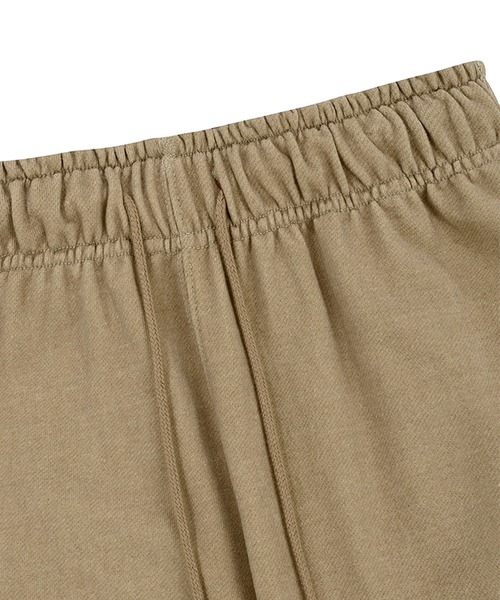 さらに100円引き◆MUAHMUAH◆LOGO PIGMENT WIDE BANDING PANTS A'GEM/9 × .kom 『muah muah/ムーアムーア』 LOGO STITCH WIDE