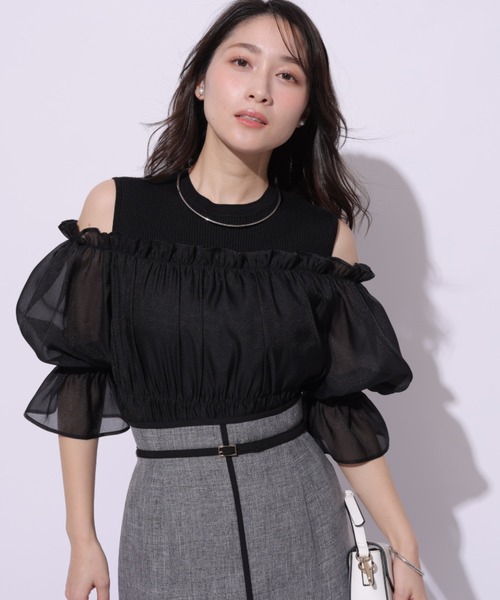 【極美品】Apuweiser-riche パイピングナロースカート　GRY 2 Apuweiser-riche（アプワイザーリッシェ）の「パイピングナロー
