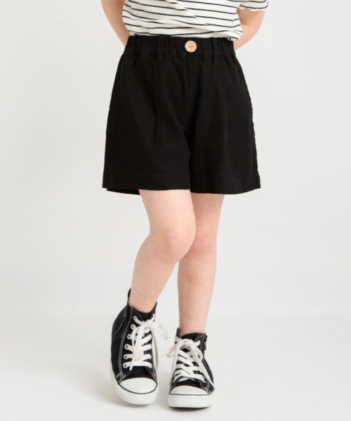 BRANSHES(ブランシェス)の「【爽パン/綿100%】パナマ織りショートパンツ(その他パンツ・キッズ・ピンク/オレンジ/ブラック/アイボリー/ラベンダー・90/120/110/100/160/140/130/80/150)」の3枚目の写真