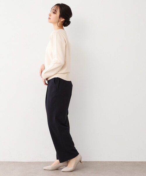 LAURA ASHLEY(ローラアシュレイ)の「【ハイゲージ】大判刺繍ニット(ニット/セーター・レディース・オフホワイト/ライトグリーン/ネイビー・40/38)」の20枚目の写真