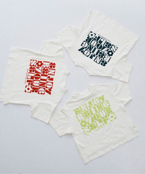 p.premier（ピードットプルミエ）の「【ジュニア対応】3柄グラフィックプリントワイド半袖Tシャツ（Tシャツ/カットソー・キッズ・レッド/ブラック/オフホワイト・140/130/120/110/100/90/80）」の12枚目の写真