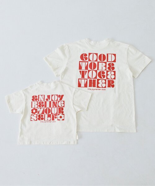 p.premier（ピードットプルミエ）の「【ジュニア対応】3柄グラフィックプリントワイド半袖Tシャツ（Tシャツ/カットソー・キッズ・レッド/ブラック/オフホワイト・140/130/120/110/100/90/80）」の13枚目の写真