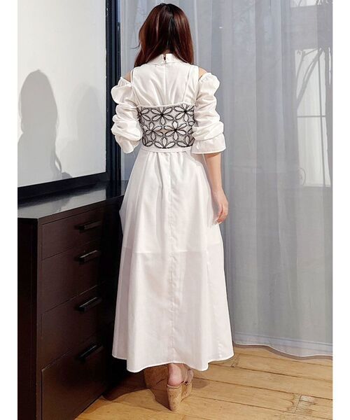 MERCURYDUO(マーキュリーデュオ)の「2WAYトランスフォームシャツワンピース(ワンピース・レディース・その他1/オフホワイト・MEDIUM/SMALL)」の7枚目の写真