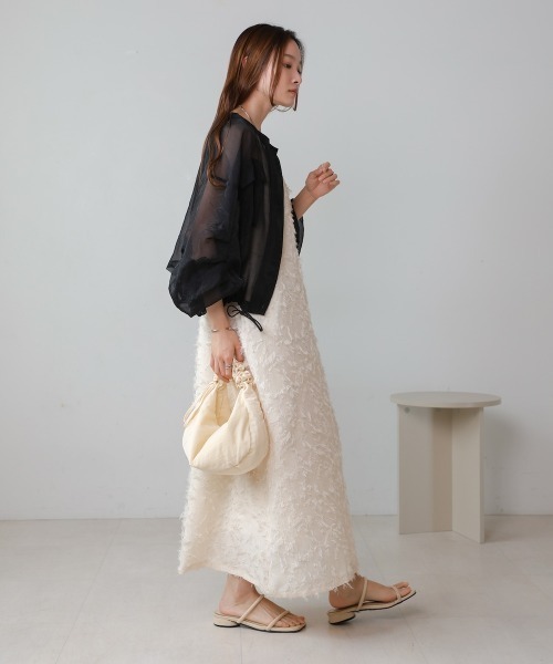 Bab（バブ）の「ドロストシアーブルゾン（ブルゾン・レディース・ブラック/ホワイト系その他/ピンク/ベージュ・M）」の20枚目の写真