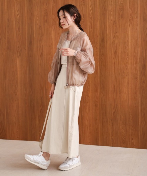 Bab（バブ）の「ドロストシアーブルゾン（ブルゾン・レディース・ブラック/ホワイト系その他/ピンク/ベージュ・M）」の9枚目の写真