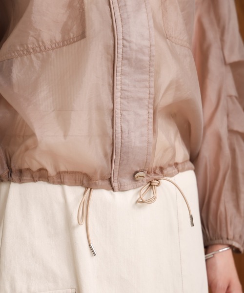 Bab（バブ）の「ドロストシアーブルゾン（ブルゾン・レディース・ブラック/ホワイト系その他/ピンク/ベージュ・M）」の15枚目の写真