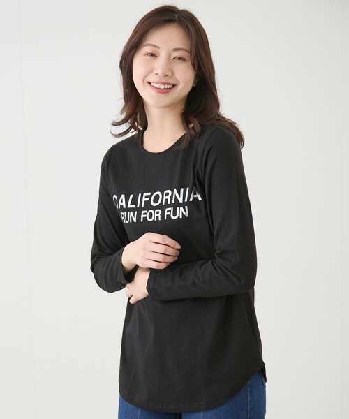 Jayro(ジャイロ)の「ロゴプリントロンT(Tシャツ/カットソー・レディース・ブラック/ホワイト・FREE)」の5枚目の写真